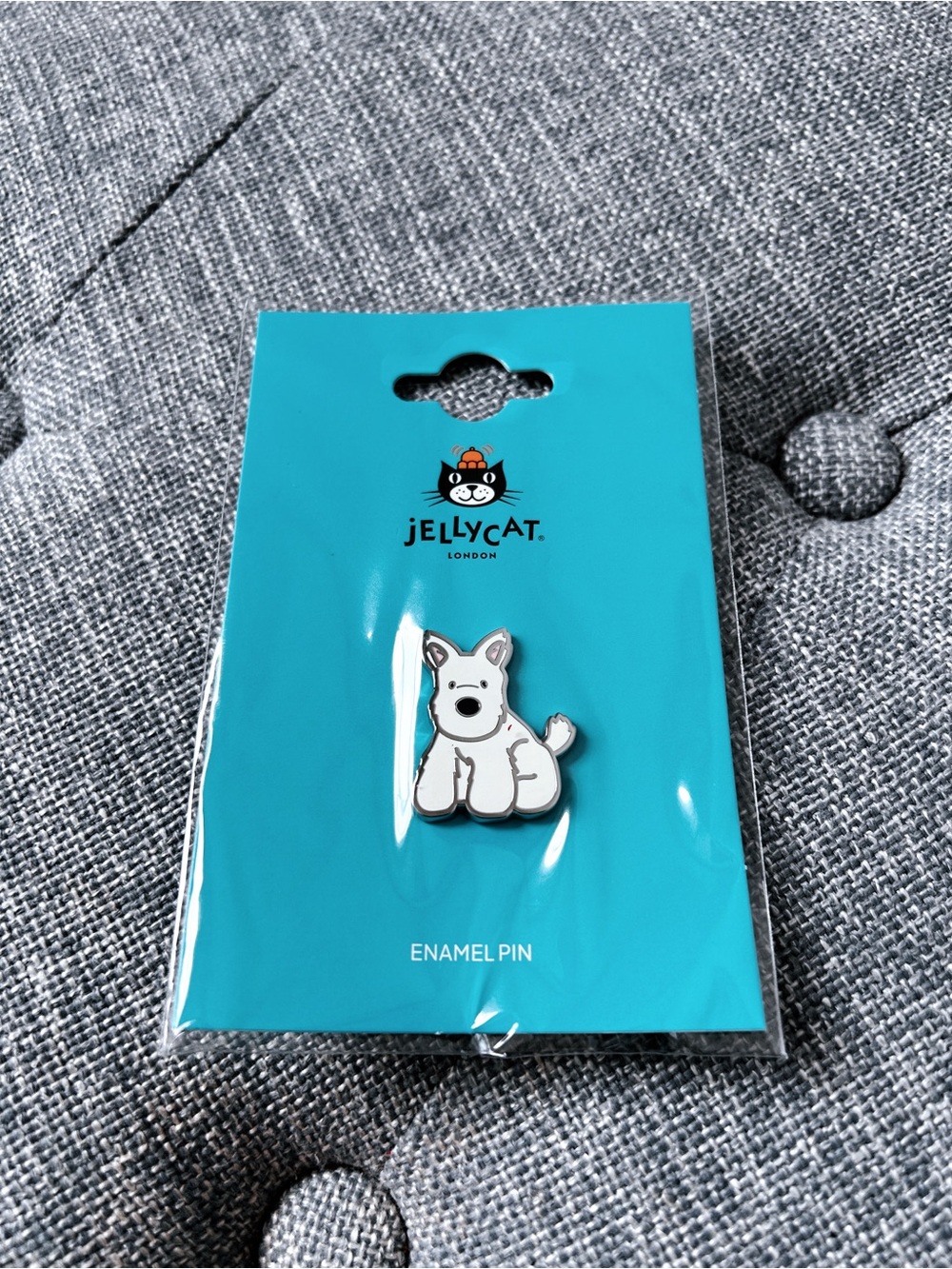 Authentic Jellycat enamel Pin - Brand new on card